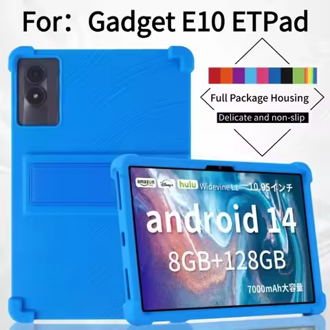Case for Acer Gadget E10 ETPad (2024) Android 14 Kid-Friendly Soft Silicone Adjustable Stand Cover 1