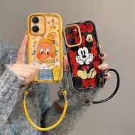 Casing Vivo Y03 4G Casing Vivo Y18 4G Casing Vivo Y18E Casing Cute New Female Trendy Card Hand Rope 