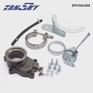 TANSKY 2.5" Internal Wastegate Conversion Kit T3 T4 5bolt Swing Valve Actuator for Turbocharger EPCG