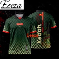 Eeeza HALAKRI PULUN KEDAH PULUN (FLAT RERO) JERSEY 2024 Baju Tshirt Lelaki Lengan Pendek Retro Colla