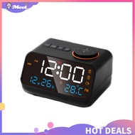 MEE Led Digital Alarm Clock Fm Radio Dimming Rechargeable Temperature Humidity Meter With Snooze Function