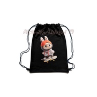 Pop Mart Labubu The Monsters Old School Vans Off The Wall Children's Drawstring Bag Free Fashion Nam