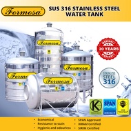 Formosa Water Tank SUS316 Stainless Steel | HR/HHR/HS/HHS/ZR Vertical/Slim Stand/Without Stand