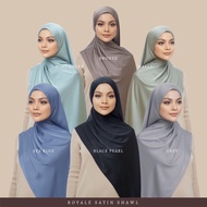 SWAN HERITAGE ROYAL SATIN SHAWL (WASABI)