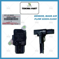 22204-31020 TOYOTA ALPHARD VELLFIRE ESTIMA ALTIS CAMRY AIR FLOW METER SENSOR AIR MASS DENSO A/B