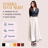 Haruka Skirt - Plain Basic Skirt - Maxi Skirt Mayung Skirt - Korean Loose Maxi Skirt Women's Skirt