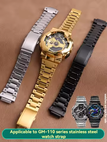 Stainless steel watch strap For casio G-shock GM-110 GM110 watch band men bracelet metal solid Wrist