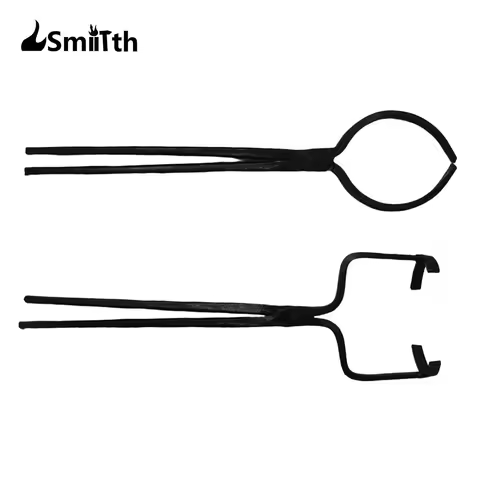 LSMIITTH 4-8kg Crucible Tongs For Melting Metal Foundry Tools Pouring Melting Furnace Holder Clamp L
