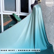 Kain Gradasi | Gradasi Dua Warna | Gradasi Polos | Armany Silk Import | Kain Satin Gradasi Meteran