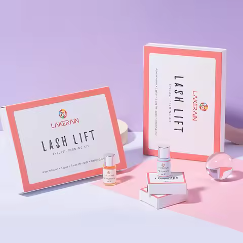 Lakerian Upgrade Version Lash Lift Kit Semi-Permanent Lifting Curling Eyelashes Lash Set Perm Eyelas