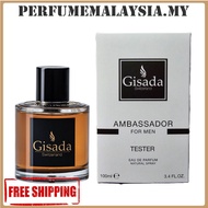 GISADA AMBASSADOR MEN 100ML EDP PERFUME TESTER
