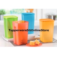 Tupperware 2L Square Round Clear Tall Cool Fridge Container