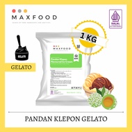 1kg Gelato Powder Pandan Klepon / Pandan Flavor Gelato Powder