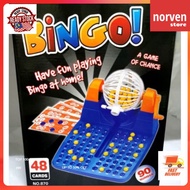 Bingo game with roller ball