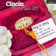 RICHGOLD JEWELS Cincin Coco Kait 2c Emas 916