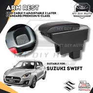 SUZUKI SWIFT Car Arm Rest 100% Fit Box Console Box Organizer Free Cable 7USB