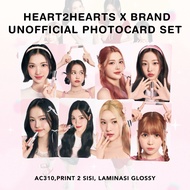 [SET] HEARTS2HEARTS x Barenbliss x Converse x Mega Coffee x Dazed Korea Unofficial Photocard Set Car