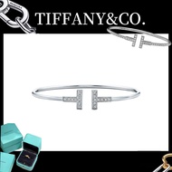AG1 100% S925 Silver Tiffany Jewelry with box Exquisite Gift Platinum-plated diamond-encrusted coil 
