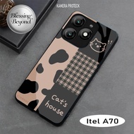 [BSC-106] Softcase Glass Acrylic Itel A70 - Kesing Itel A70 - Case Handphone Itel A70 - Case Itel A7