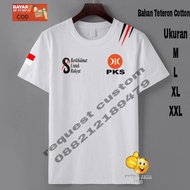 Kaos PKS 08 Lengan Pendek/Kaos Partai PKS No. 8/Kaos PKS Terbaru dan kekinian
