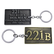 Moive Sherlock NO. 221B Baker Street Model Keychain Gift Souvenir Collectible