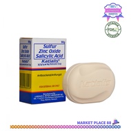 KATIALIS SOAP Sulfur Zinc Oxide Salicylic Acid Anti Fungal Anti Bacterial Soap 90 Grams