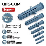 Wiseup Brand per/100pcs pvc expansion pipe pvc tox 5mm 6mm 8mm 10mm 12mm pvc pipe