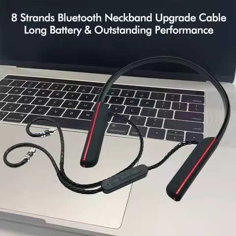 QCC5181 MMCX Bluetooth 5.4 Headphones Module Upgrade Cable LDAC Hi-Res LE-Audio Gaming Headset 20mS 