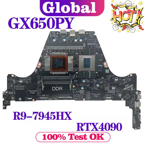 KEFU GX650P Mainboard For ASUS ROG Zephyrus Duo 16 (2023) GX650 GX650PY Laptop Motherboard R9-7945H 