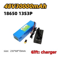 lithium battery 48V มีสาย DC แบตเตอรี่เครื่องใช้ไฟฟ้า ไฟโซล่าเซลล์ ถ่านชาร์จ 30000mAh/60000mAh