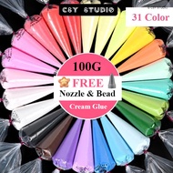 100ml Guka Cream Glue Set Murah Guka keychain set Guka Cream Set Murah Craft DIY Phone Case Cream Se