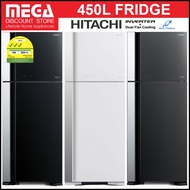 HITACHI R-VG560P7MS 450L 2-DOOR FRIDGE (NO FREE GIFT)