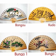 Jumbo paper fan, cheap Chinese New Year decoration, large wall decoration fan JS
