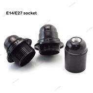 Lampholders Black E27 E14 half full tooth Screw table Lamp Base Pendant socket Plug replacement Bulb