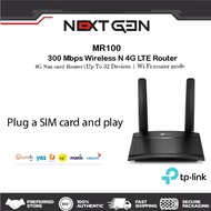 [🔱4G LTE SIM CARD ROUTER🔱] TP-LINK TL-MR100 300MBPS WIRELESS N 4G LTE DIRECT SIM CARD MODEM ROUTER- 