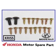 MODENAS KRISS HANDLE COVER SET 100 KRISS 110 SCREW SET COVER KEPALA BODY SCREW BOLT PAKU KUNCI KAVER