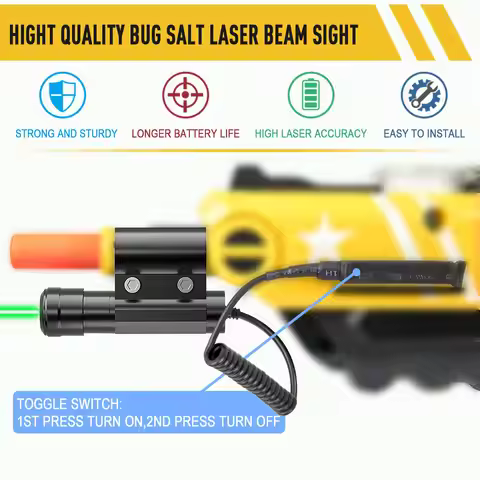 Laser Beam Sight Compatible for Fly Salt Gun 2.0 & 3.0 and 4.0 Tyseam Salt Laser for Bug Airsoft Las