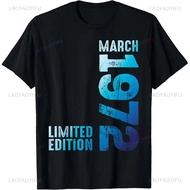 20261972 Limited Edition 53th Birthday Born 1972 Unisex Neck Short Sleeve T-Shirt Casual Personalize