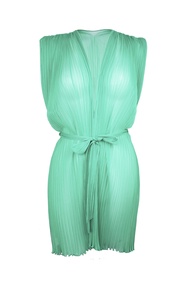 Annebra Nightwear เสื้อคลุมผ้าอัดพลีท สีเขียว (AN8-677)