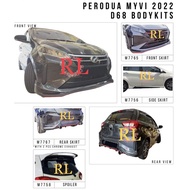 Perodua Myvi 2022 Drive 68 bodykit body kit front side rear skirt lip spoilee 68 drive68