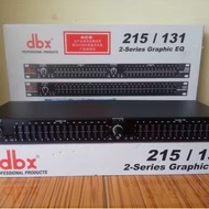 DBX 215 EQUALIZER Original 2 SERIES GRAPHIC EQUALIZER DUAL 15-BAND EQUALIZER