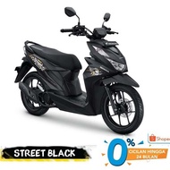 new honda beat street 2022 cbs sepeda motor - black palembang
