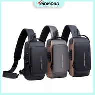 Momoko Concept Store Men Sling Bag Combination Lock 🔒 Shoulder Bag Chest Bag 🔥 Beg Silang Lelaki REA