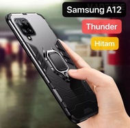 Case Samsung A12 Robot Grip Casing Silikon Soft Case Handphone