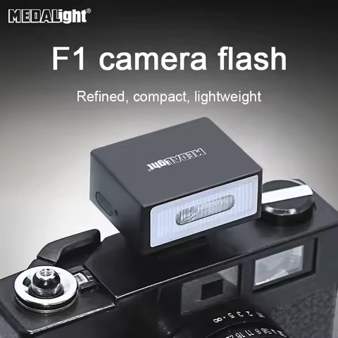 Medalight F1 F1S Metal Version Mini Rechargeable Camera Flash Light Speedlite for Fuji/Sony/Nikon/Ca