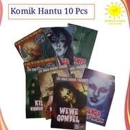Komik Hantu Horor Mysteri Mini ( 10 Pcs ) /Buku Komik Cerita Horor Murah