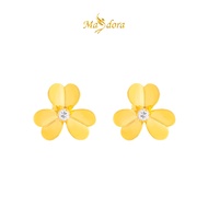 MASDORA 916 Gold Earings Earing Subang Emas ~ Shiny Trifoglio Stud (EMAS 916/22K)
