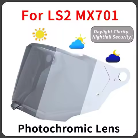 MX701 Photochromic visor for LS2 mx701 EXPLORER C Motocross Detachable Rally Off-road Motorcyle Helm