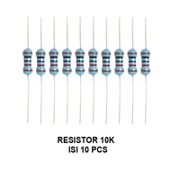 EELIC RSR-MEF ISI 10 Pcs resistor film metal 1/4 watt 0.25 watt resistor film metal 1/4 watt 0.25 wa