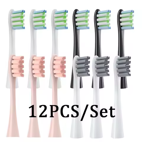 12PCS Replacement Brush Heads for Oclean X/ X PRO/ Z1/ F1/ One/ Air 2 /SE Sonic Electric Toothbrush 